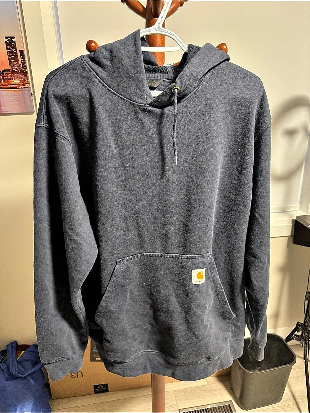 Carhartt Loose Fit Heavyweight Sleeve Logo Graphic Sweatshirt Black XL
